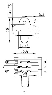LT-226 USA UL 自動スイッチ ピギーバックプラグ