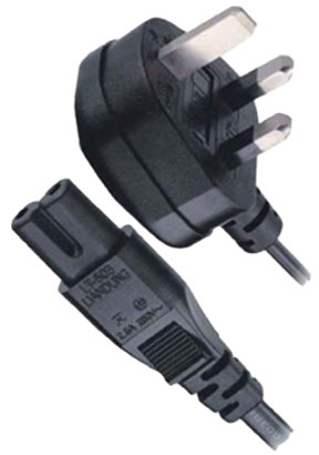 LT-318+503 英国用電源コード BS 1363/A、IEC 320 C7