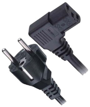 LT-312+511R&L ヨーロッパ電源コード、Schuko CEE7/7 - C13