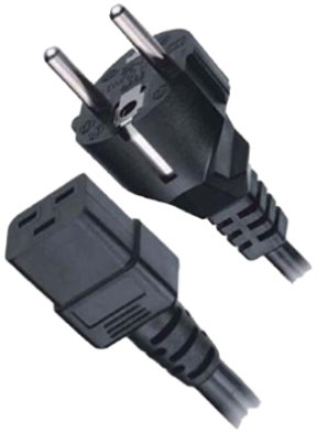 LT-312+549 ヨーロッパ電源コード、Schuko CEE7/7 - C19