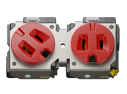 EL01-2 ダブルP(黒/白/赤)電源コンセント EL01-2 ダブルP(黒/白/赤)電源コンセント